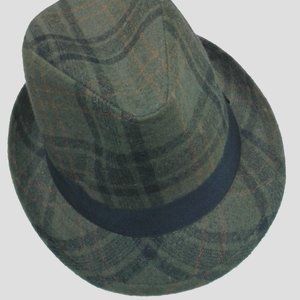 Fedora (Green Plaid)